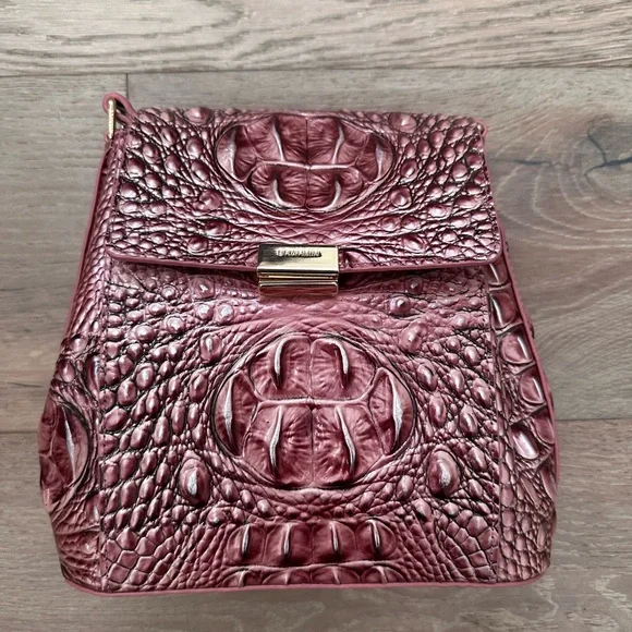 Brahmin Rose Embossed Backpack Margo | French Rose Melbourne | BRAHMIN main image 2